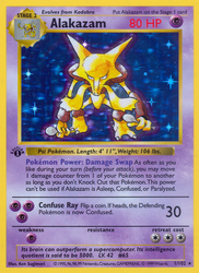 Alakazam Pokémon TCG card art