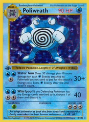Poliwrath Pokémon TCG card art