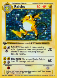 Raichu Pokémon TCG card art