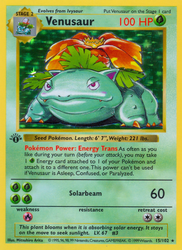 Venusaur Base card