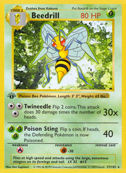Beedrill Pokémon TCG card art