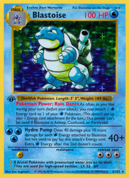 Blastoise Pokémon TCG card art