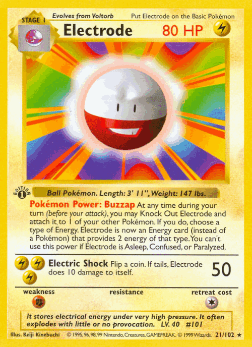 Electrode #21 from Base - Rare - Illustrated by Keiji Kinebuchi