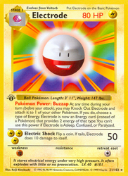 Electrode Pokémon TCG card art