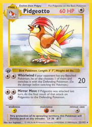 Pidgeotto Base card