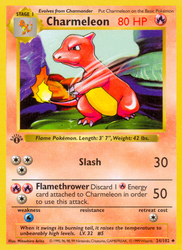 Charmeleon Pokémon TCG card art