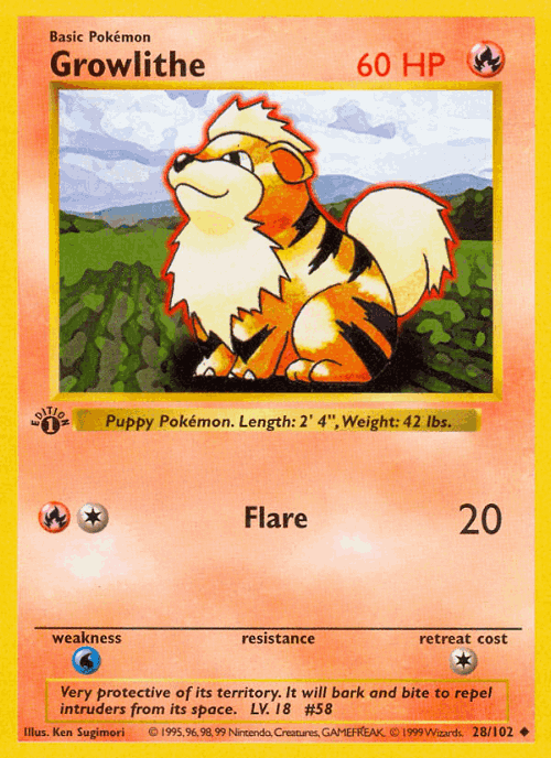 Growlithe 28, Base