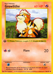 Growlithe Base card