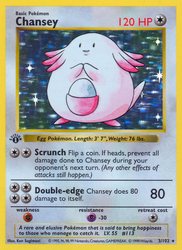 Chansey Pokémon TCG card art