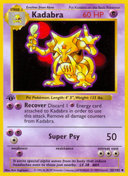 Kadabra Base card