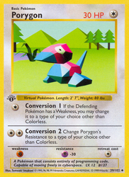Porygon Base card