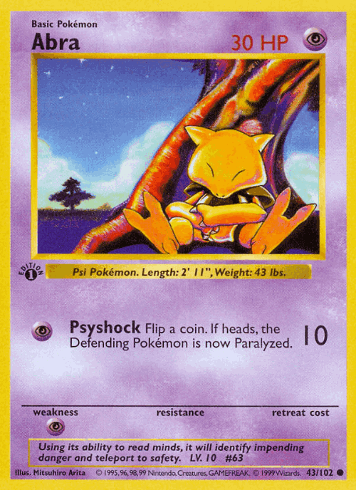 Abra card art