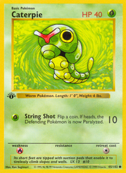 Caterpie Base card