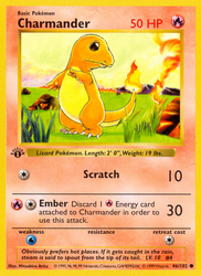 Charmander Base card