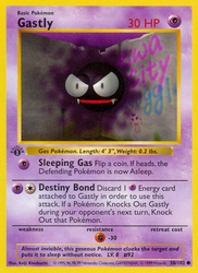 Gastly Base card