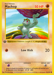 Machop Base card