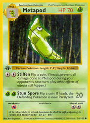 Metapod Base card