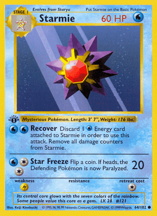 Starmie 64, Base