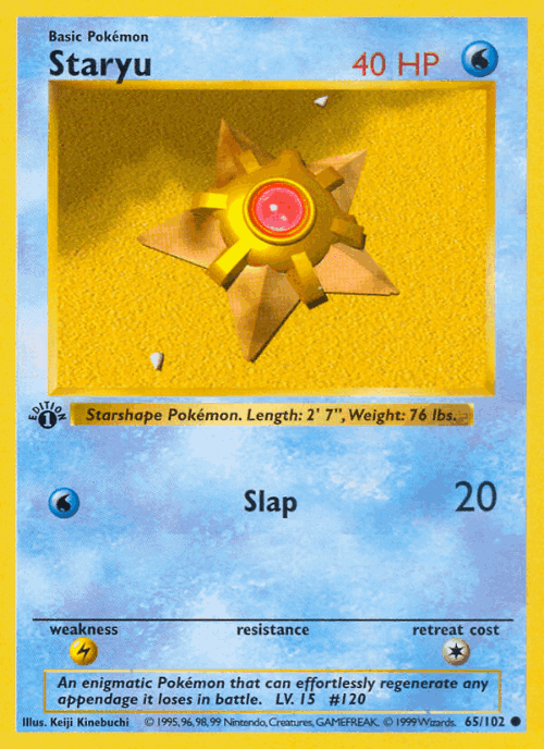 Staryu 65, Base