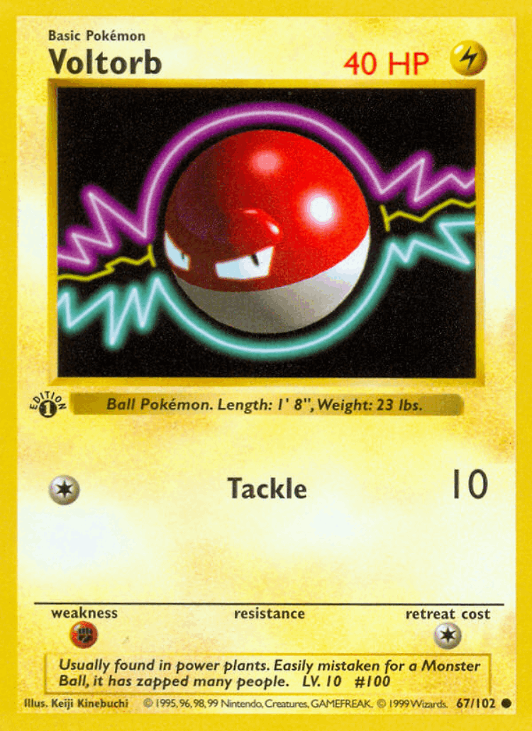 Voltorb #67 from Base - Common - Illustrated by Keiji Kinebuchi
