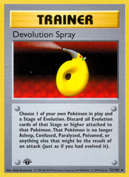 Devolution Spray Base card