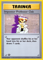 Impostor Professor Oak Base card