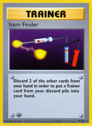 Item Finder Base card