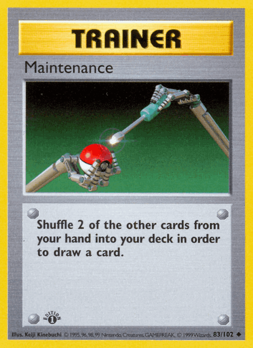Maintenance 83, Base