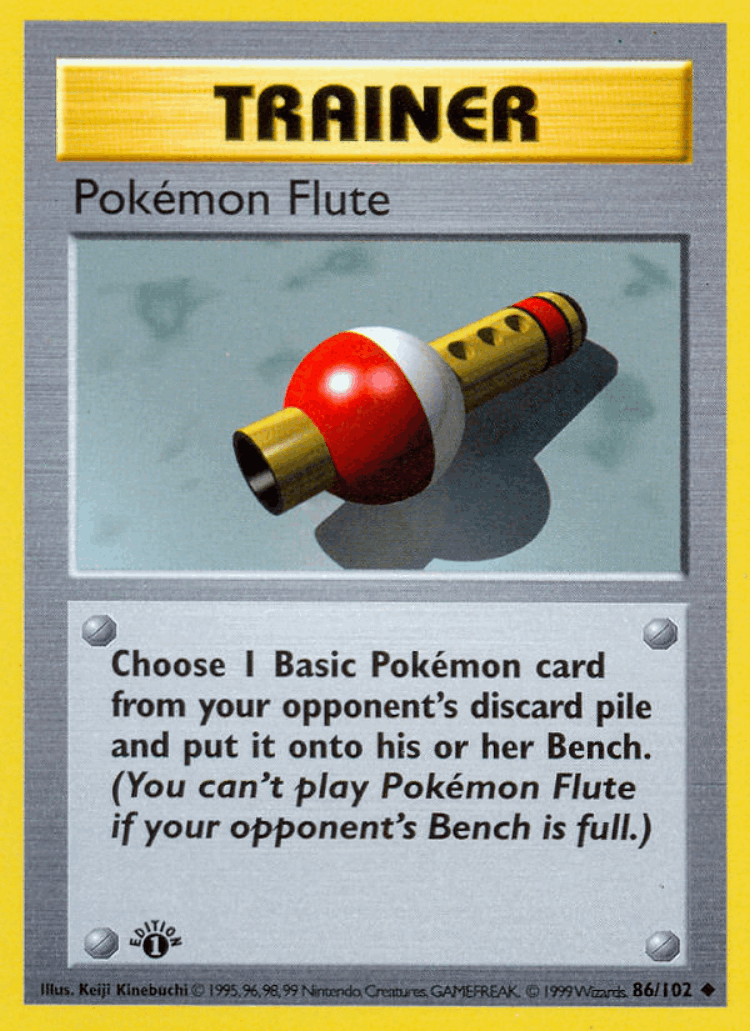 Pokémon Flute #86 from Base - Uncommon - Illustrated by Keiji Kinebuchi