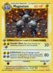 Magneton Pokémon TCG card art