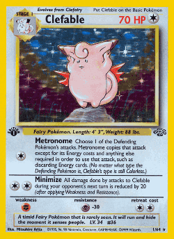 Clefable Pokémon TCG card art