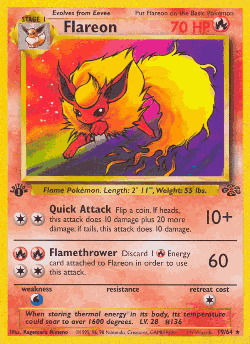 Flareon Pokémon TCG card art