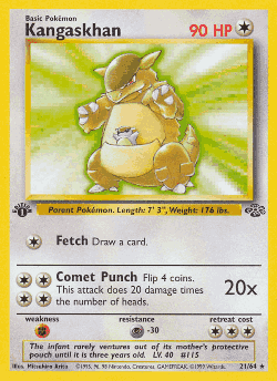 Kangaskhan Pokémon TCG card art