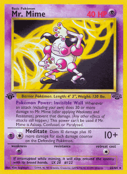 Mr. Mime Pokémon TCG card art