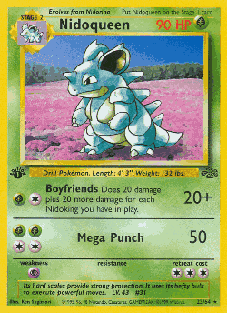 Nidoqueen Pokémon TCG card art