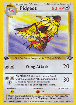 Pidgeot Pokémon TCG card art