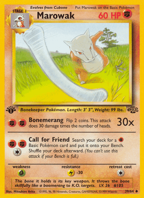 Marowak 39, Jungle