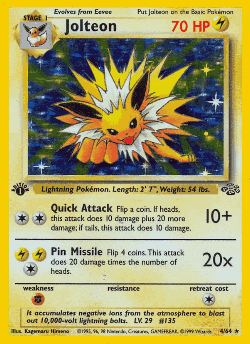 Jolteon Pokémon TCG card art