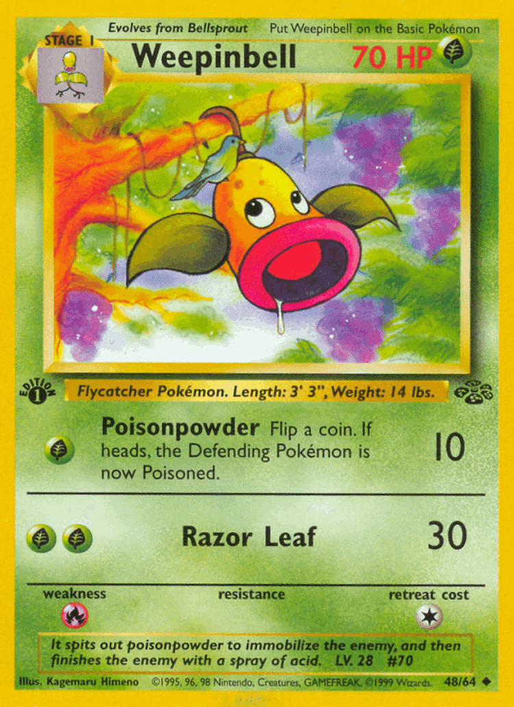 Weepinbell #48 from Jungle - Uncommon - Illustrated by Kagemaru Himeno