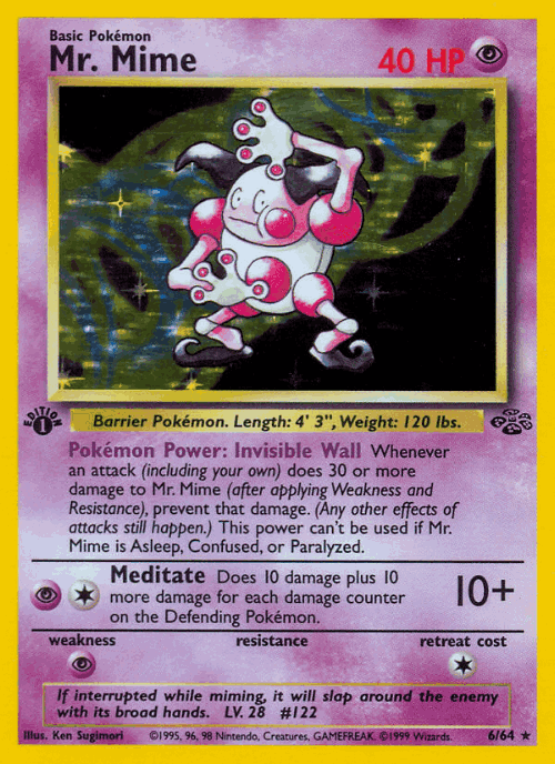 Mr. Mime Pokémon TCG card art