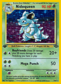 Nidoqueen Pokémon TCG card art