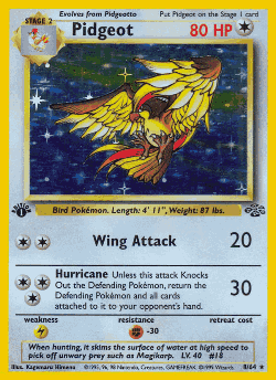 Pidgeot Pokémon TCG card art