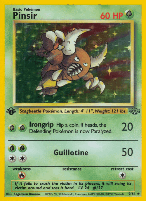 Pinsir Pokémon TCG card art