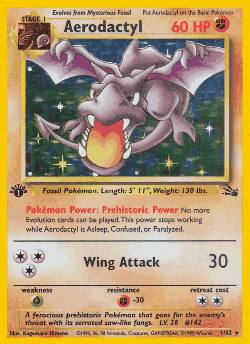 Aerodactyl Pokémon TCG card art