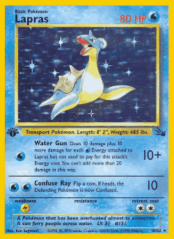Lapras Pokémon TCG card art