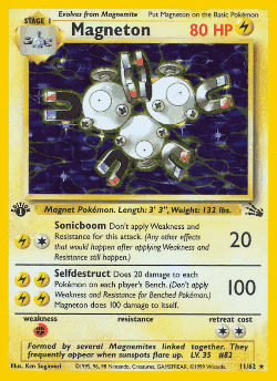 Magneton Pokémon TCG card art
