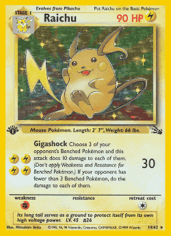 Raichu Pokémon TCG card art