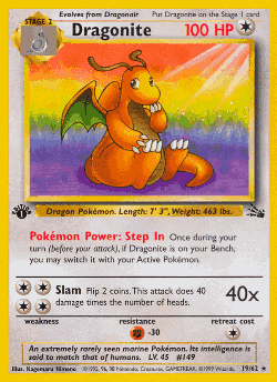 Dragonite Pokémon TCG card art
