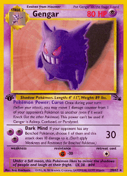 Gengar Pokémon TCG card art