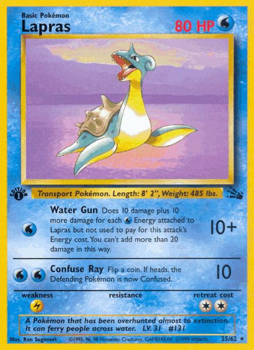 Lapras 25, Fossil